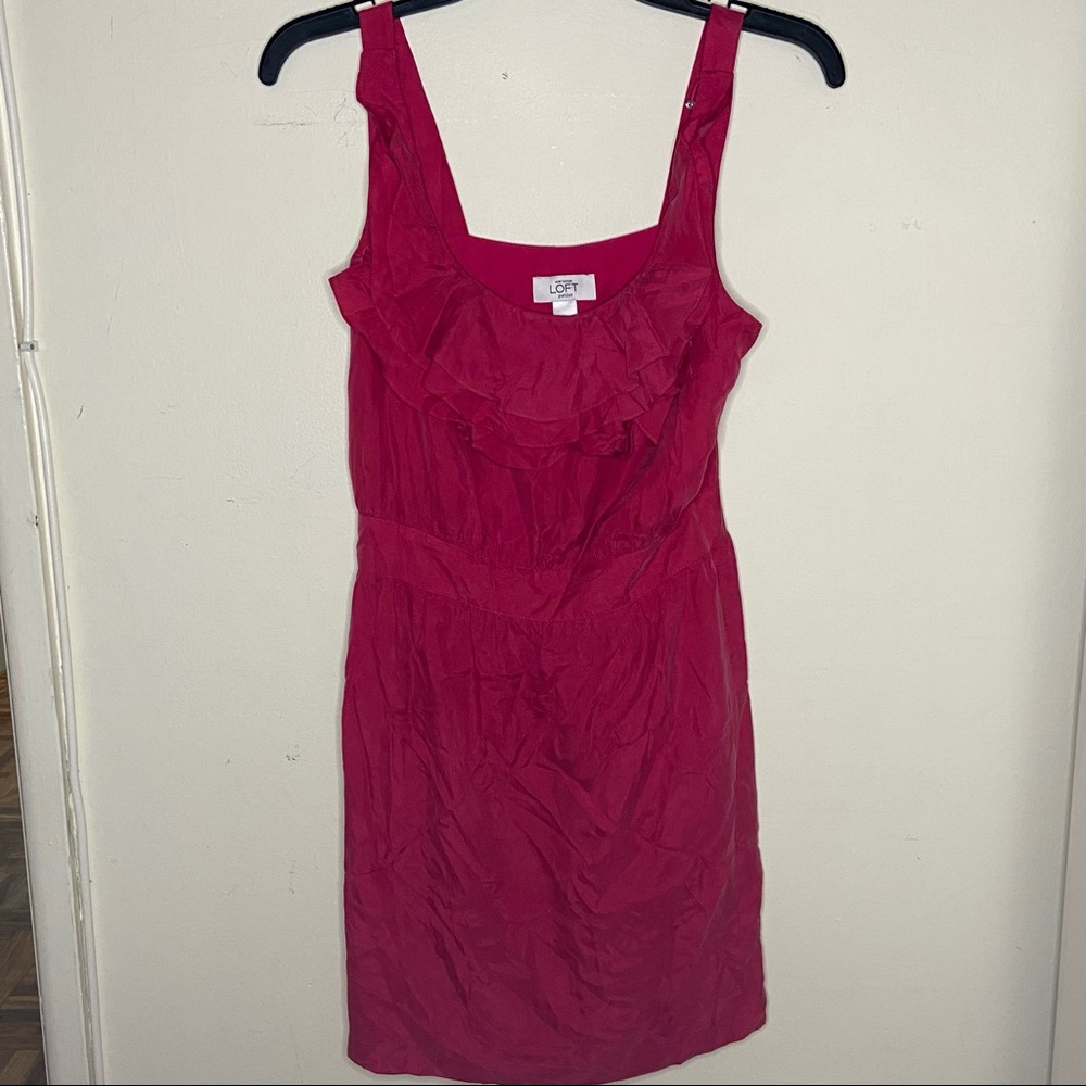 Loft Hot pink Dress💋